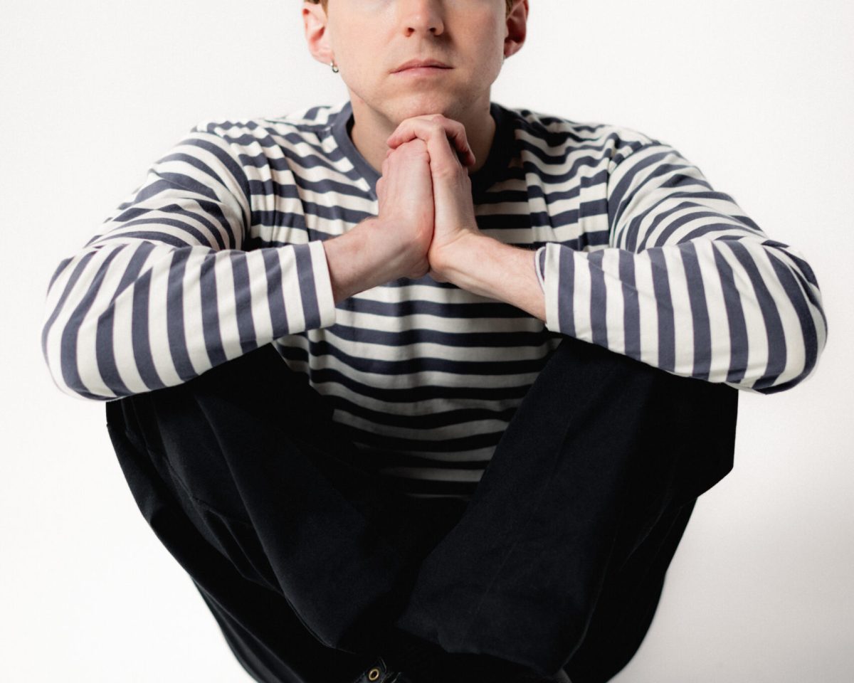 Sparkbird (Stephan Nance) press portrait at Cobalt Studios in Portland, OR, May 2024. Photo by Jason Quigley.